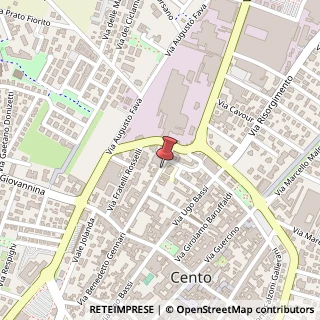 Mappa Via Benedetto Gennari, 112, 44042 Cento, Ferrara (Emilia Romagna)