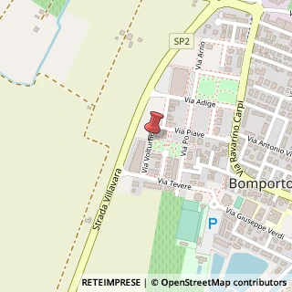 Mappa Via Tevere, 380, 41030 Bomporto, Modena (Emilia Romagna)