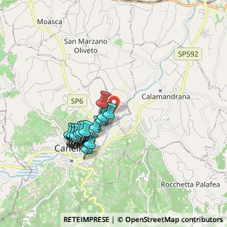 Mappa Via Antonio Gatti, 14053 Canelli AT, Italia (1.705)