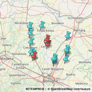 Mappa Via A. Einstein, 44042 Cento FE, Italia (12.87)