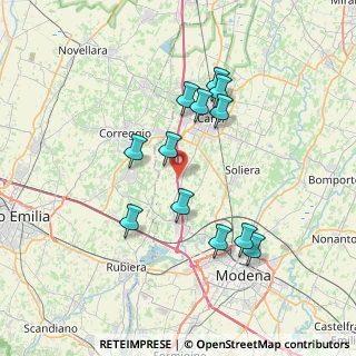 Mappa Via Corta, 41011 Campogalliano MO, Italia (6.78917)