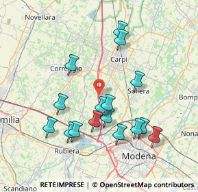 Mappa Via Corta, 41011 Campogalliano MO, Italia (7.49688)