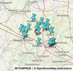 Mappa Via G. Magnanini, 42018 San Martino In Rio RE, Italia (10.515)