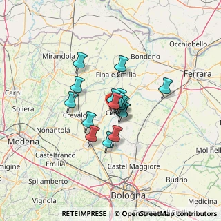 Mappa Via Lombardia, 44042 Cento FE, Italia (8.14588)