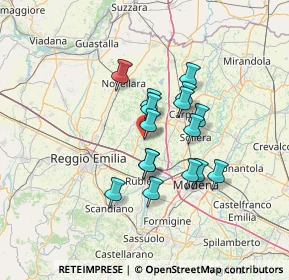 Mappa Via Facci, 42018 San Martino In Rio RE, Italia (10.56125)