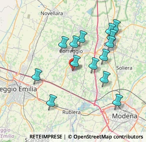 Mappa Piazza Martiri, 42018 San Martino in Rio RE, Italia (7.30929)