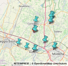 Mappa Piazza Martiri, 42018 San Martino in Rio RE, Italia (7.91294)