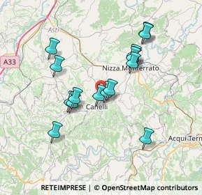 Mappa Canelli, 14053 Canelli AT, Italia (6.56875)