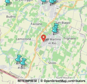 Mappa Via Ruggero Leoncavallo, 42018 San Martino In Rio RE, Italia (3.8325)