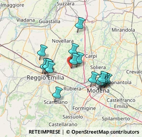 Mappa Via Ruggero Leoncavallo, 42018 San Martino In Rio RE, Italia (12.24722)