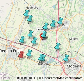 Mappa Via Ruggero Leoncavallo, 42018 San Martino In Rio RE, Italia (6.80688)