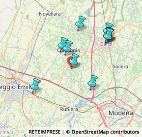 Mappa Piazza della Porta, 42018 San Martino In Rio RE, Italia (7.33545)