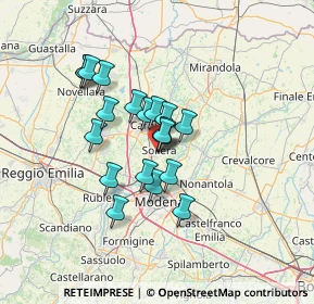 Mappa Via Giacomo Puccini, 41019 Soliera MO, Italia (10.0715)