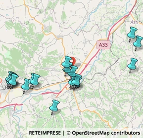 Mappa 12050 Guarene CN, Italia (9.7625)