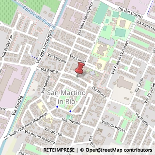 Mappa Via Roma,  36, 42018 San Martino in Rio, Reggio nell'Emilia (Emilia Romagna)