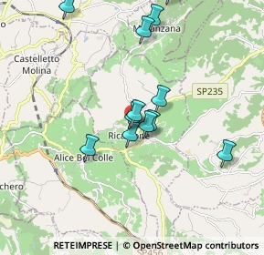 Mappa Via Maurizio Talice, 15010 Ricaldone AL, Italia (1.88308)