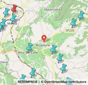 Mappa Via Maurizio Talice, 15010 Ricaldone AL, Italia (3.713)