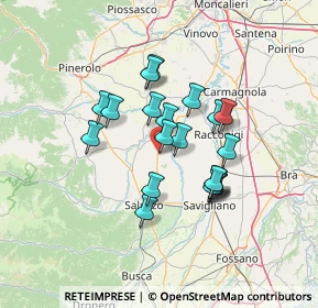 Mappa Via Fornace, 12030 Torre San Giorgio CN, Italia (10.888)