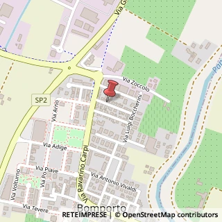Mappa Via Amilcare Ponchielli, 7, 41030 Bomporto, Modena (Emilia Romagna)