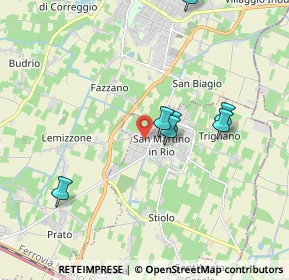 Mappa Zona Industriale, 42018 San Martino In Rio RE, Italia (3.05933)