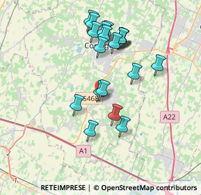 Mappa Zona Industriale, 42018 San Martino In Rio RE, Italia (3.456)