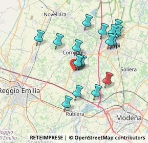 Mappa Zona Industriale, 42018 San Martino In Rio RE, Italia (6.98941)