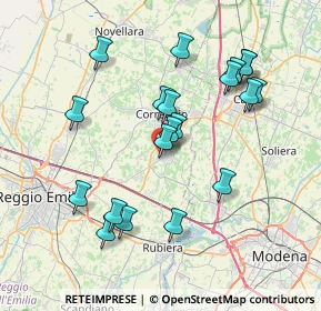 Mappa Zona Industriale, 42018 San Martino In Rio RE, Italia (7.4515)