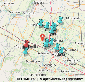 Mappa Zona Industriale, 42018 San Martino In Rio RE, Italia (10.77786)