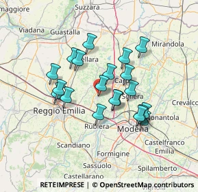 Mappa Via Guido Rossa, 42018 San Martino In Rio RE, Italia (11.4715)