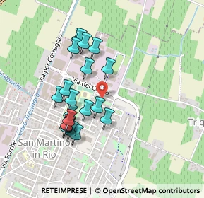 Mappa Via Aldo Moro, 42018 San Martino In Rio RE, Italia (0.417)