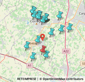 Mappa Via Guido Rossa, 42018 San Martino In Rio RE, Italia (3.6365)