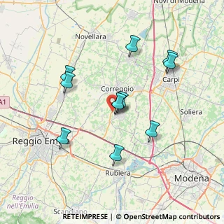 Mappa Via Confine Lemizzone, 42015 Correggio RE, Italia (6.73)