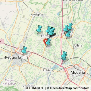 Mappa Via Confine Lemizzone, 42015 Correggio RE, Italia (5.95)