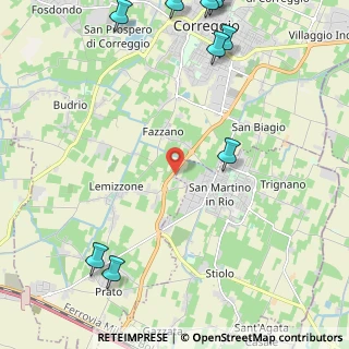 Mappa Via Confine Lemizzone, 42015 Correggio RE, Italia (3.45182)