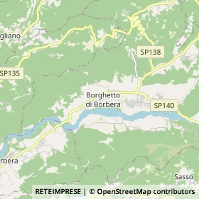 Mappa Borghetto di Borbera