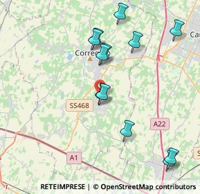 Mappa Via del Corno, 42018 San Martino In Rio RE, Italia (4.21333)