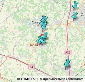 Mappa Via del Corno, 42018 San Martino In Rio RE, Italia (3.44667)