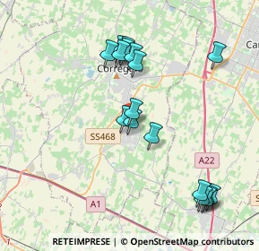 Mappa Via del Corno, 42018 San Martino In Rio RE, Italia (3.99765)
