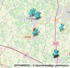 Mappa Via del Corno, 42018 San Martino In Rio RE, Italia (4.42909)