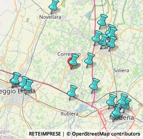 Mappa Via del Corno, 42018 San Martino In Rio RE, Italia (10.292)