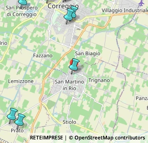 Mappa Via del Corno, 42018 San Martino In Rio RE, Italia (3.43818)