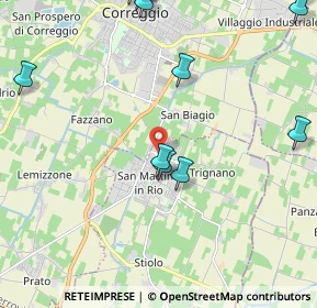 Mappa Via del Corno, 42018 San Martino In Rio RE, Italia (3.03429)