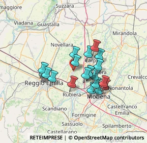 Mappa Via dell'Artigianato, 42018 San Martino in Rio RE, Italia (10.314)