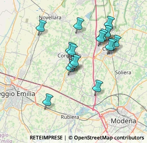 Mappa Via dell'Artigianato, 42018 San Martino in Rio RE, Italia (6.72)