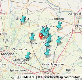 Mappa Via Mulinazzo, 40017 San Giovanni in Persiceto BO, Italia (10.11636)