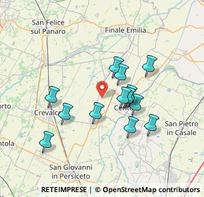 Mappa Via Mulinazzo, 40017 San Giovanni in Persiceto BO, Italia (6.12231)