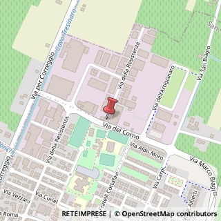 Mappa Via del Corno, 12, 42018 San Martino in Rio, Reggio nell'Emilia (Emilia Romagna)
