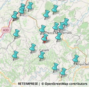 Mappa SP 6, 14053 Canelli AT, Italia (9.262)