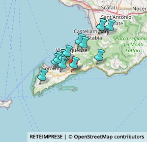 Mappa Via San Pietro, 80063 Piano di Sorrento NA, Italia (5.63692)