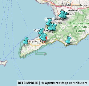 Mappa Via San Pietro, 80063 Piano di Sorrento NA, Italia (6.11273)